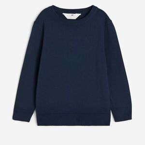 H&M Kids Cotton/Cashmere Blend Sweater Navy Blue Size 6-8 Youth , Excellent